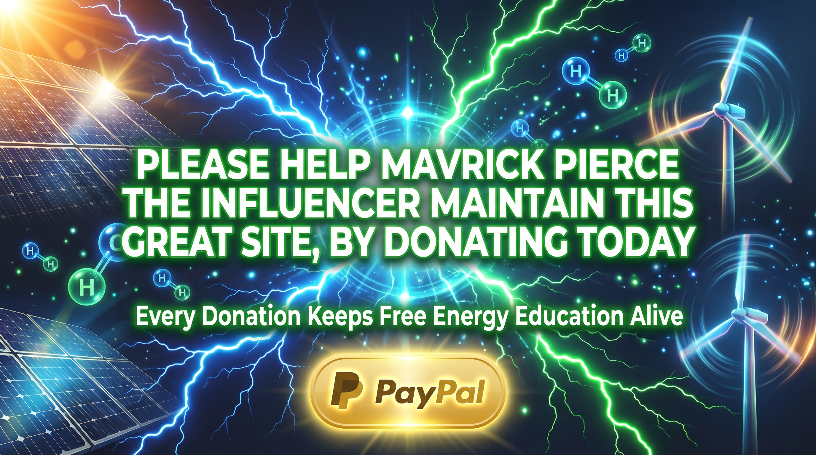 Please Help Mavrick Pierce The Influencer Maintain This Great Site, By Donating Today